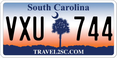 SC license plate VXU744