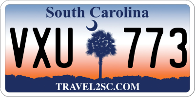 SC license plate VXU773