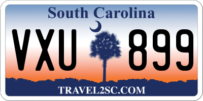 SC license plate VXU899