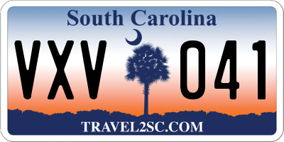 SC license plate VXV041