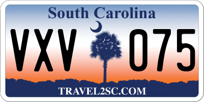 SC license plate VXV075