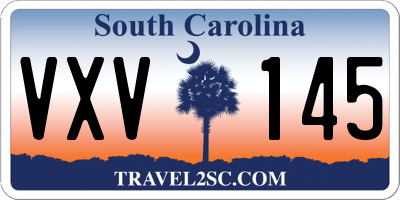 SC license plate VXV145