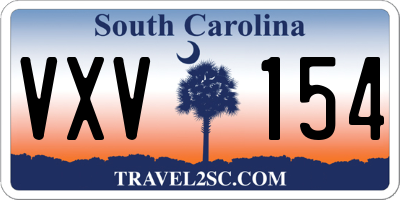 SC license plate VXV154