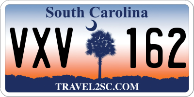 SC license plate VXV162