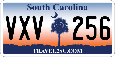 SC license plate VXV256