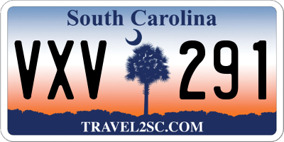 SC license plate VXV291