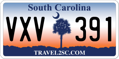 SC license plate VXV391