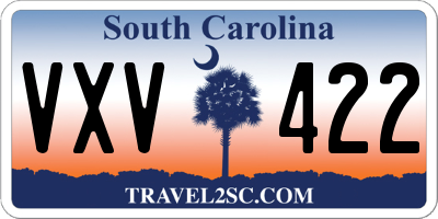 SC license plate VXV422