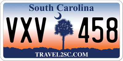 SC license plate VXV458