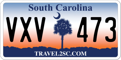 SC license plate VXV473