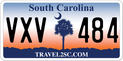 SC license plate VXV484