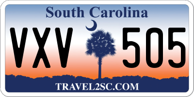 SC license plate VXV505