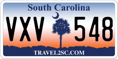 SC license plate VXV548