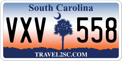 SC license plate VXV558