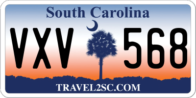 SC license plate VXV568