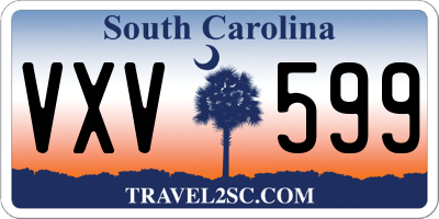 SC license plate VXV599