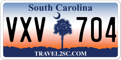 SC license plate VXV704