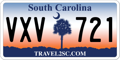 SC license plate VXV721