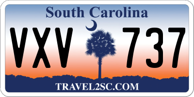 SC license plate VXV737
