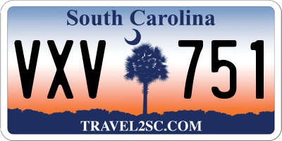 SC license plate VXV751