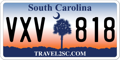 SC license plate VXV818