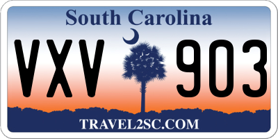 SC license plate VXV903