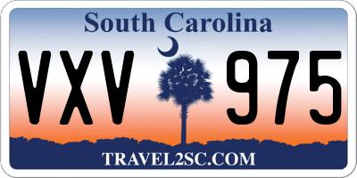 SC license plate VXV975