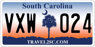 SC license plate VXW024