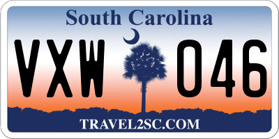 SC license plate VXW046