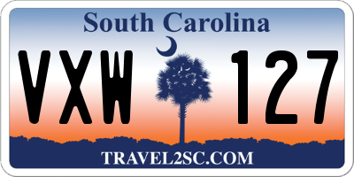 SC license plate VXW127