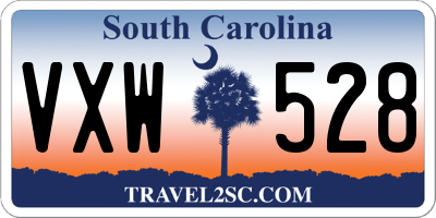 SC license plate VXW528