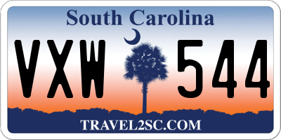 SC license plate VXW544