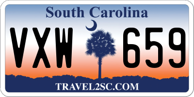 SC license plate VXW659