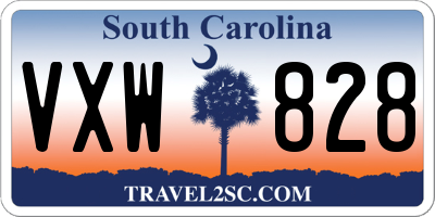 SC license plate VXW828