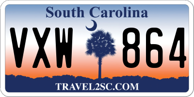SC license plate VXW864