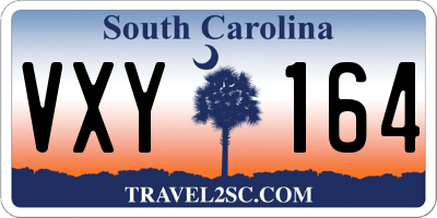 SC license plate VXY164