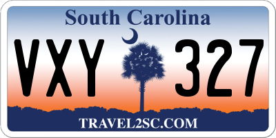 SC license plate VXY327