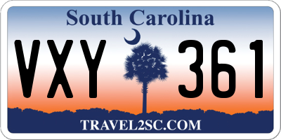 SC license plate VXY361