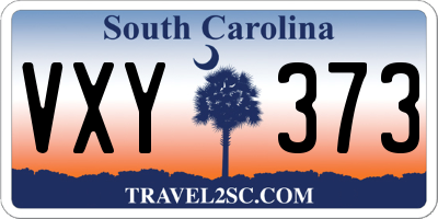 SC license plate VXY373