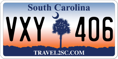 SC license plate VXY406