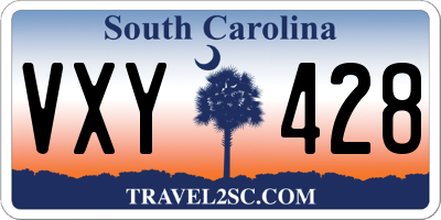 SC license plate VXY428