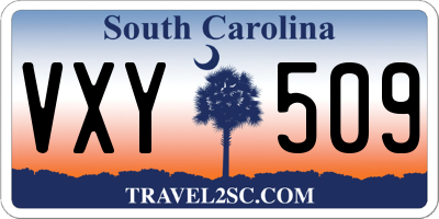 SC license plate VXY509