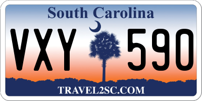 SC license plate VXY590