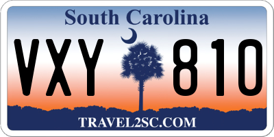 SC license plate VXY810