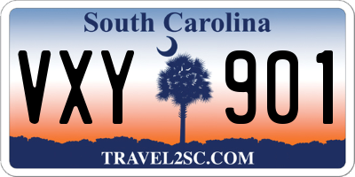 SC license plate VXY901