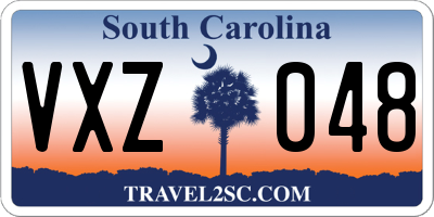 SC license plate VXZ048