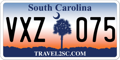 SC license plate VXZ075