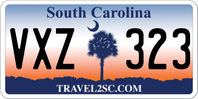 SC license plate VXZ323