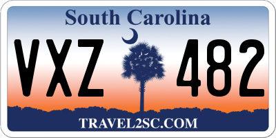 SC license plate VXZ482
