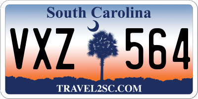 SC license plate VXZ564